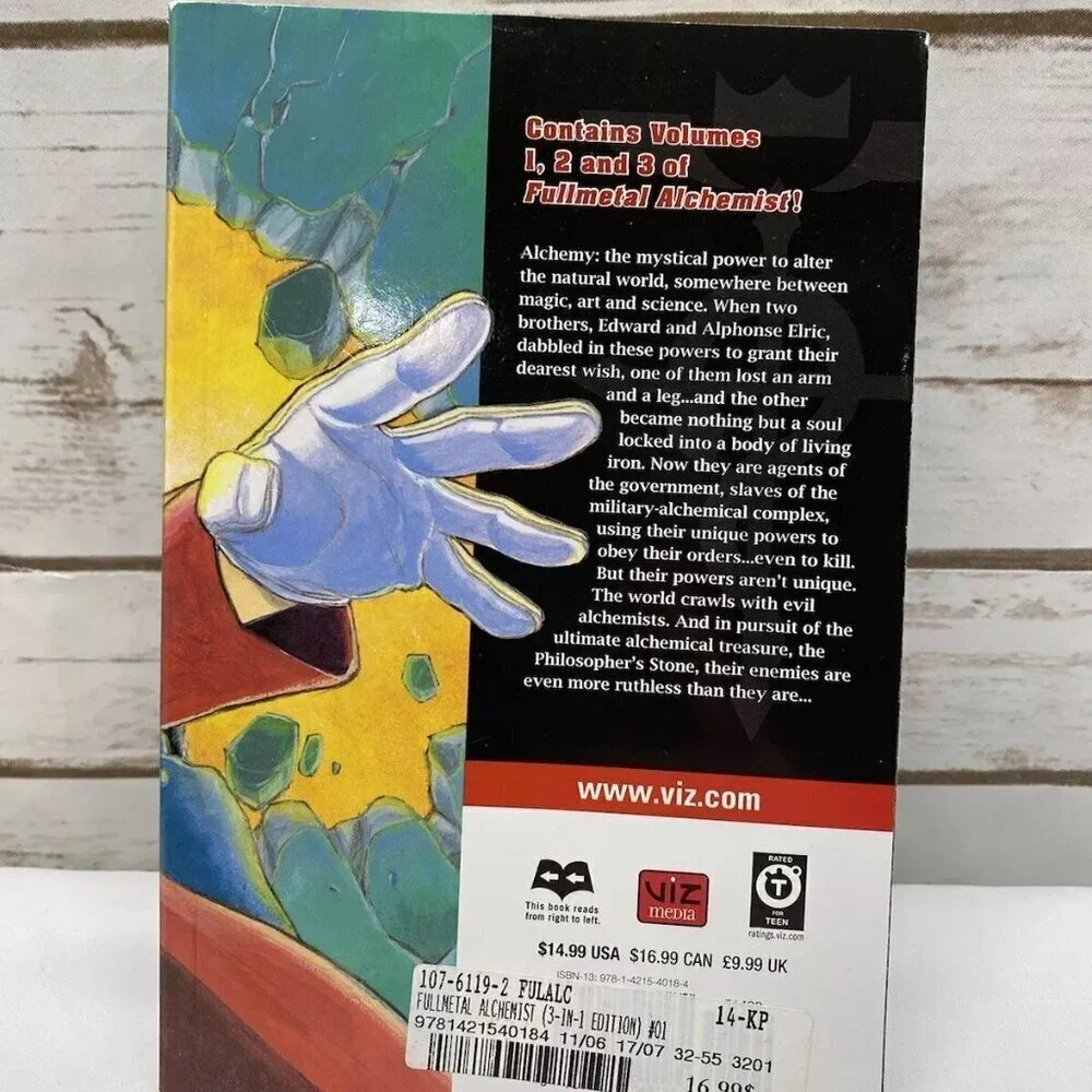 VIZ Media LLC SQUARE ENIX MANGA Hiromu Arakawa Fullmetal Alchemist 3in1 Edition - Picture 2 of 3